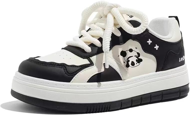 靴 ANDWANG AND Epure Platform Sneakers Amazon.com | Panda Shoes Walking Sneakers for Women Y2k Platform